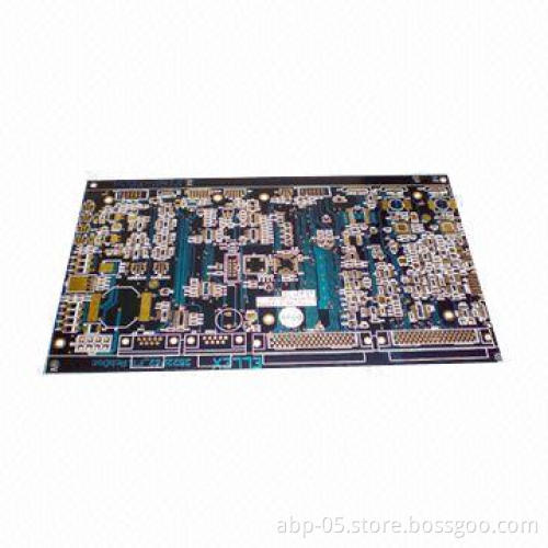 4-Layer PCB with Blue Solder Mask, Immersion Gold and Minimum Track/Space of 4 Mils
